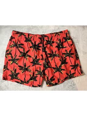 Rodd & Gunn 3XL Swim Short Trunk Thompsons Cove Crimson Red Hawaiian 7" Big NEW